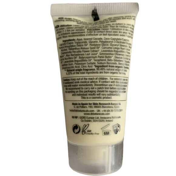 Dr Botanicals Tu Mask Turmeric Superfood Restoring Treatment Mask 1.01oz 30ml - Picture 2 of 2